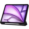Spigen TP SC Pen Holder Smart Case mappa tok közepesen ütésálló érintőceruza tartó érintőceruza nélkül Apple iPad Air 13 (2024) fekete