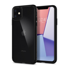 Spigen Ultra Hybrid Apple iPhone 11 tok, Matte Black, fekete tok és táska