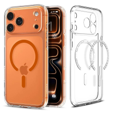 Spigen ULTRA HYBRID MAG MAGSAFE iPhone 17 Pro Max készülékhez tok, áttetsző/narancssárga tok és táska