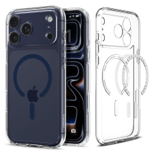 Spigen ULTRA HYBRID MAG MAGSAFE iPhone 17 Pro Max tok készülékhez – átlátszó / mélykék tok és táska