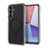 Spigen ULTRA HYBRID MAG műanyag telefonvédő (ütésállóság, légpárnás keret, MagSafe) FEKETE