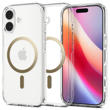 Spigen Ultra Hybrid MagFit Apple iPhone 17 tok, MagSafe, Clear Gold, átlátszó-arany tok és táska