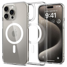 Spigen Ultra Hybrid (MagFit) iPhone 15 Pro Max tok átlátszó-fehér (ACS06576) tok és táska
