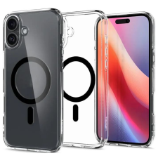 Spigen Ultra Hybrid Magfit iPhone 16 tok átlátszó-fekete (ACS08206) tok és táska