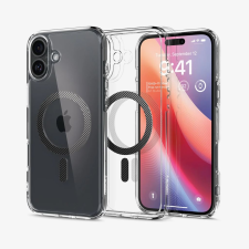 Spigen Ultra Hybrid (MagFit) iPhone 16 tok Carbon Fiber - átlátszó-karbonszínű (ACS08207) (ACS08207) tok és táska
