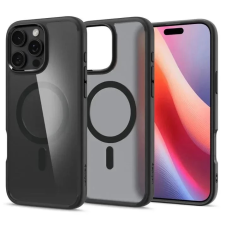 Spigen Ultra Hybrid MagFit tok Apple iPhone 16 Pro füstszínű-fekete tok és táska
