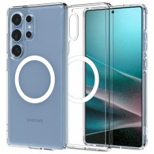 Spigen Ultra Hybrid MagSafe-kompatibilis tok Samsung Galaxy S25 Ultra - átlátszó-fehér tok és táska