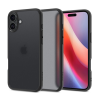 Spigen ULTRA HYBRID műanyag telefonvédő (ütésállóság, légpárnás keret, matt) FEKETE/ÁTLÁTSZÓ Apple iPhone 16 Plus