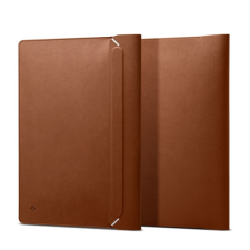 Spigen Valentinus Laptop Sleeve tok, 16", barna számítógéptáska