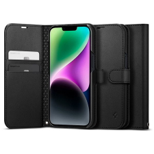 Spigen Wallet S iPhone 14 fekete tok tok és táska