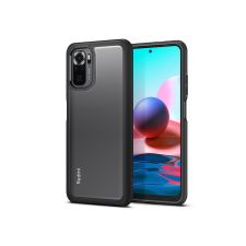 Spigen Xiaomi Redmi Note 10/Note 10S ütésálló hátlap - Spigen Ultra Hybrid - fekete/átlátszó tok és táska
