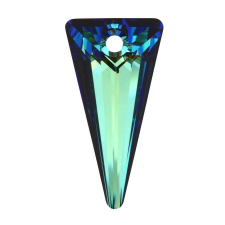 Spike Pendant- Swarovski medál - Bermuda Blue - kékeszöld -28 mm medál