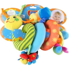  Spirál kukac textil bébijáték (92857) bébiplüss