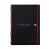  Spirálfüzet A/5 70lap vonalas OXFORD Office Black n Red