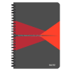  Spirálfüzet A/5 90lap Office vonalas karton borítóval 445900.. piros