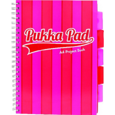  Spirálfüzet Pukka Pad Project 200 oldal, színregiszteres A/4, vonalas, Pink, 8537 füzet