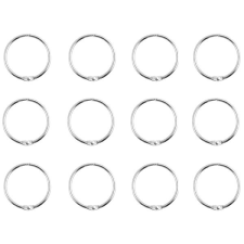 Spirella 12 darabos készlet zuhanyfüggönyökhöz RINGO SMALL, fém, átmérő 4 cm lakástextília