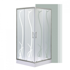 Spirit BAMBOO 80x80 szögletes zuhanykabin, erősített akril zuhanytálcával kád, zuhanykabin