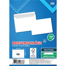 Spirit : Fehér boríték C6 11,4x16,2cm 100db-os csomag boríték