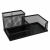 Spirit : Fekete fémhálós asztali tároló 203×103×99 mm-es