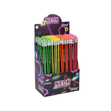 Spirit : Háromszögletű HB neon grafitceruza radírral többféle színben 1db ceruza