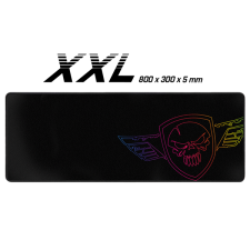 Spirit of Gamer egérpad - darkskull mouse pad - ultra king size (800 x 300 x 5mm; varrott szélek; fekete sog-pad02xxl asztali számítógép kellék