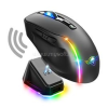 Spirit of Gamer ELITE-M50 vezeték nélküli gamer egér (Optikai, 8000DPI, 1000Hz, 6 programozható gomb, RGB, fekete) (SPIRIT_OF_GAMER_S-EM50BK)