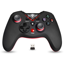 Spirit of Gamer Gamepad Vezeték Nélküli - XGP WIRELESS Red (USB, Vibration, PC és PS3 kompatibilis, fekete-piros) videójáték kiegészítő