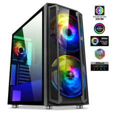 Spirit of Gamer Ghost 5 RGB Tempered Glass Black (8920RA) számítógép ház