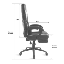 Spirit of Gamer Mustang gaming szék fekete-fehér (SOG-GCMWT) (SOG-GCMWT) forgószék