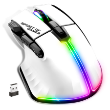 Spirit of Gamer Pro-M5 Arctic Wireless Gaming Egér - Fehér (S-PM5RFWT) egér