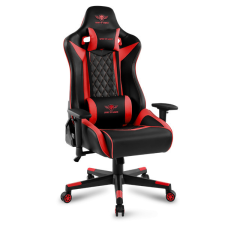 Spirit of Gamer szék - CRUSADER Red (állítható dőlés/magasság/kartámasz; max.120kg-ig, piros) forgószék