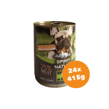 Spirit of Nature Dog konzerv Bárányhússal és nyúlhússal 24x415g kutyaeledel