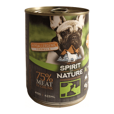 Spirit of Nature Dog konzerv Bárányhússal és nyúlhússal – 6×800 g kutyaeledel