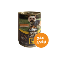 Spirit of Nature Dog konzerv Strucchússal 24x415g kutyaeledel