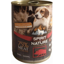 Spirit of Nature Dog konzerv Vaddisznóhússal – 6×800 g kutyaeledel