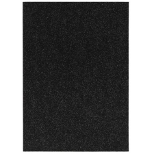 Spirit : Öntapadós csillámos dekorációs habszivacs lap fekete színben A/4 1db kreatív és készségfejlesztő