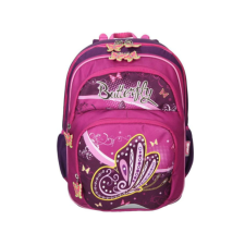  Spirit Pillangós lila-pink ergonomikus iskolatáska iskolatáska