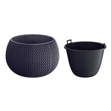 Splofy tál 29 cm antracit kerti tárolás