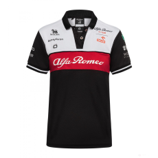 Sponsor Italia Alfa Romeo Galléros Női Csapat Póló, Fekete, 2022