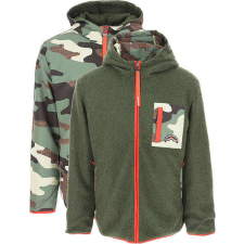 SPRAYGROUND DOUBLE TEDDY NYLON JACKET kabát Férfi Zöld M férfi kabát, dzseki