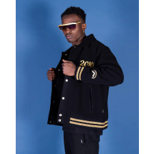 SPRAYGROUND GOLDEN TIGER VARSITY kabát Férfi Fekete XXL férfi kabát, dzseki