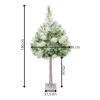 Springos Cl0860 díszfa 128 led 150 cm-es díszfa 128 led 150 cm