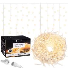 Springos Fényfüggöny 500 led füzér, 20m, meleg fehér karácsonyfa izzósor