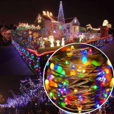 Springos led lámpák elemekkel 10 led karácsonyfa izzósor