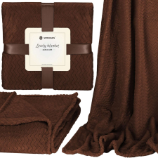 Springos meleg pléd, 200x220 cm - Barna lakástextília