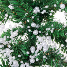 Springos Springos gyöngyházfehér gyöngysor 8/3mm 5m party kellék