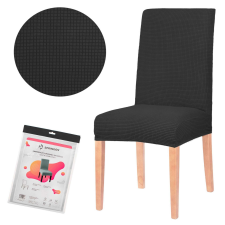Springos univerzális székhuzat, poliészter, fekete lakástextília