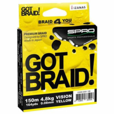Spro GOT BRAID! YELLOW 0.16MM 150M horgászzsinór