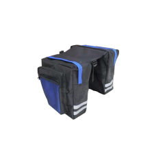 Spyral 20L 2 részes csomagtartó táska, 2x10 liter, fekete - kék kerékpáros táska